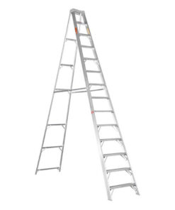 Aluminium Step Ladder - Single Sided - A-Frame - Heavy Duty Industrial - 14-Step - 4.20m