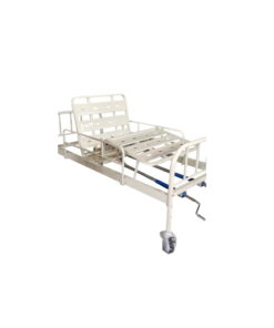 Two-Crank Full Steel Hospital Bed (10cm Gel and Foam Mattress & Dripstand Incl)