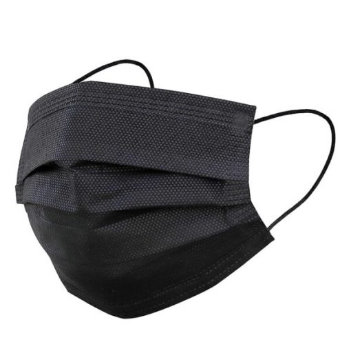 3PLY Disposable Black Face masks with Ear-loop (50’s)