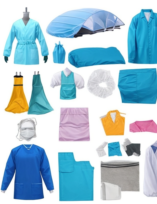 disposable plastic apron with sleeves red