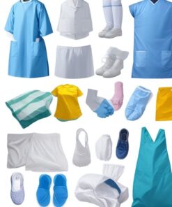 disposable plastic gown with sleeves green