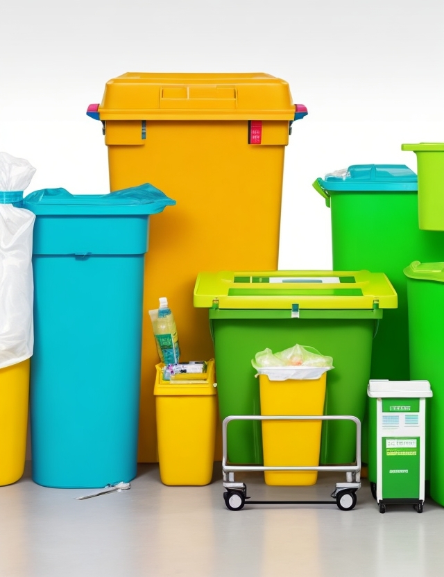 sharps containers 8980fp sharpsafety foot pedal cart for hinged lid container, 8 lt. capacity