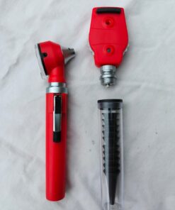 diagnostic set – otoscope + ophthalmoscope red