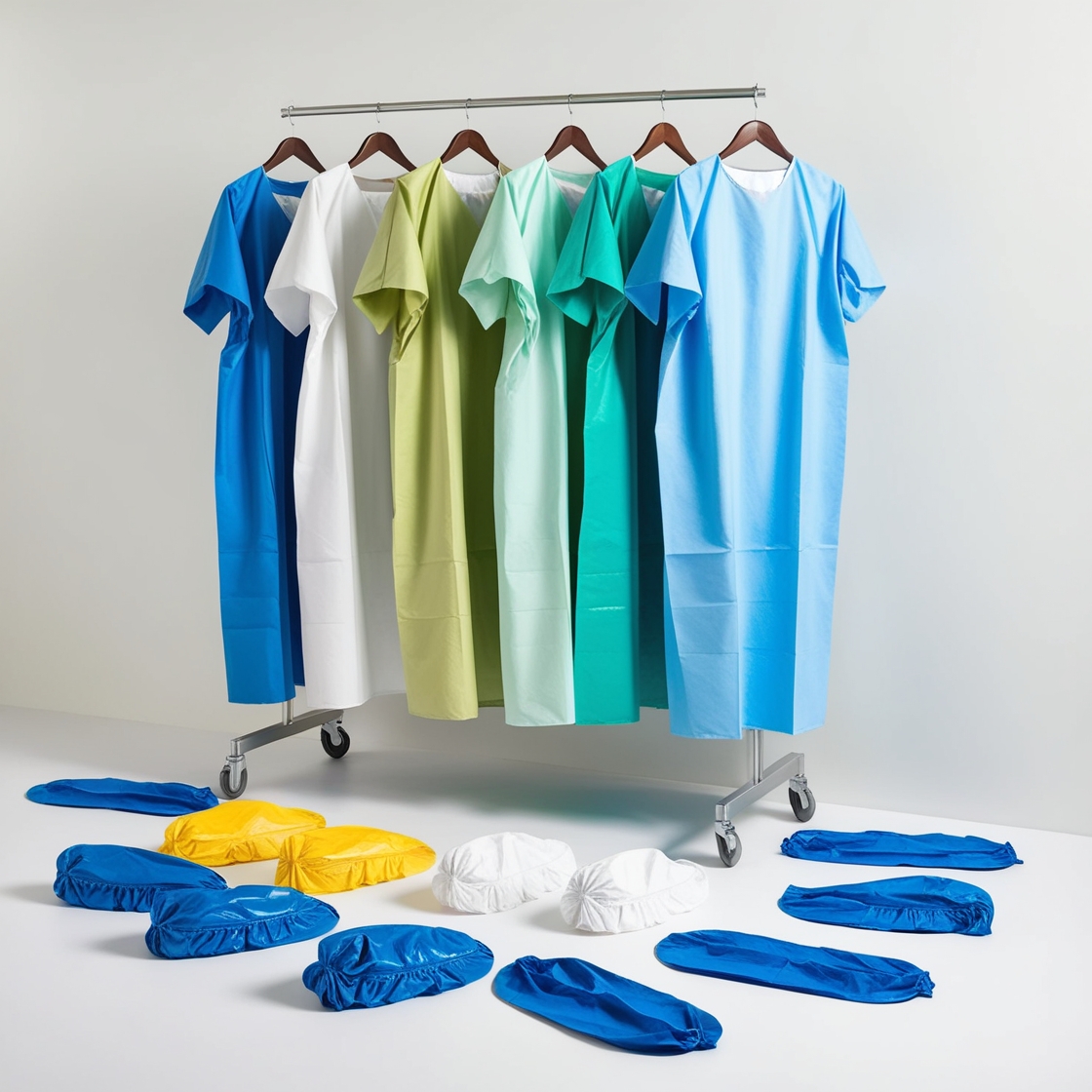 Disposable STERILE surgical/folio NON REINFORCED gown - 1 unit (50gsm)