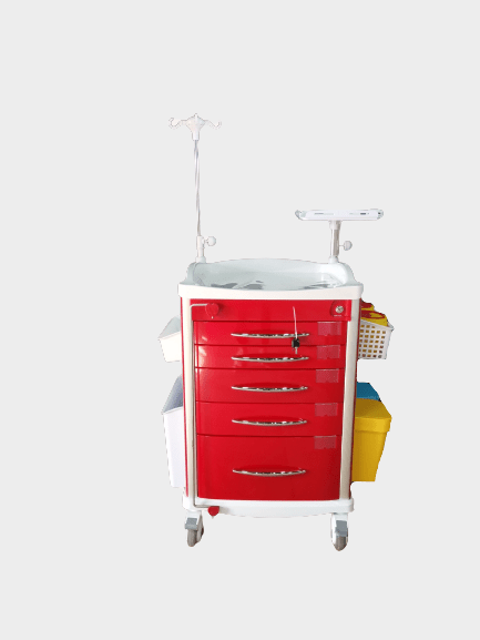 emergency trolley (red)