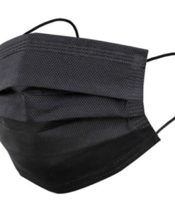 face mask black (3 ply – box of 50)