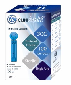 Twist Top Lancet 30g  – Transparent Blue