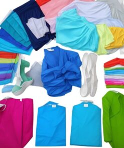 disposable plastic apron with sleeves orange