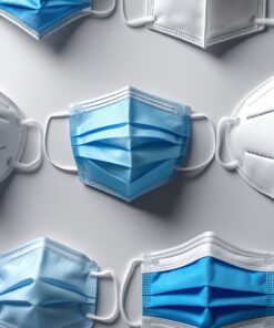 3 ply disposable face mask black