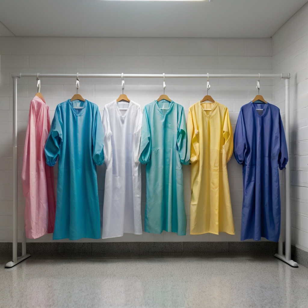 disposable isolation gown 50gsm