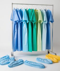 Disposable Gown top blue small