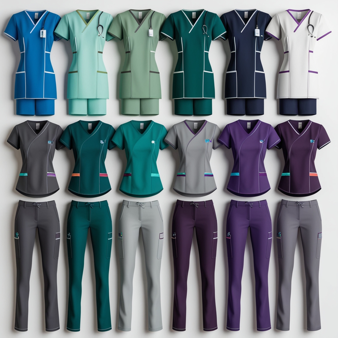medical scrubs colors