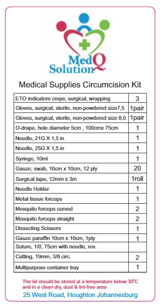 vmmc kit, surgical operation circumcision