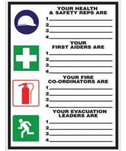 Safety Information Sign - Representatives Board - 400 x 300mm - SIGNI6