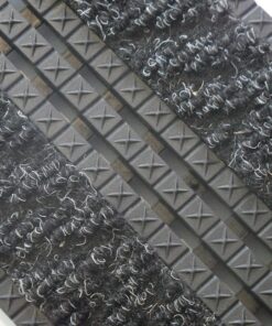 Entrance Mat - Premier Star Gripper Plus Floor Tile with PP Inserts Open - 45 x 30 x 1.4 cm - Charcoal - PSG010001