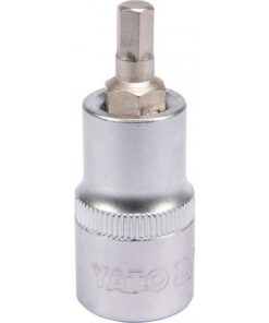 Hex Bit Socket - Chrome Vanadium - 1/2" Connector - Standard Length - HEX 6 x 50mm - YT-04382