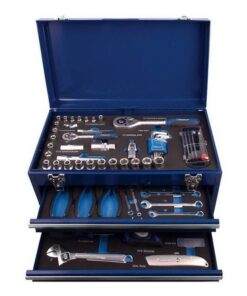 Tool Chest - Foam Trays - Carry Handles - Professional - 94 Pieces - 49 x 27 x 23 cm - TOOT2633