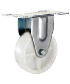 Castor Wheels - Polypropylene - Fixed Wheel - White - 125mm - TOOC422