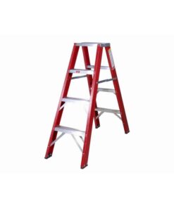 Fibreglass Double Sided Ladder - Industrial A-Frame - 4 Steps - 1.2m - FGSD4