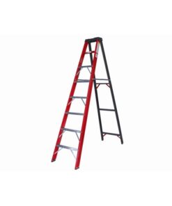 Fibreglass Single Sided Ladder - Industrial A-Frame - 6 Steps - 1.8m - FGS6