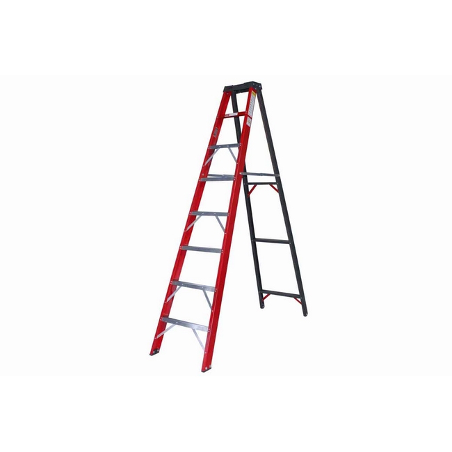 Fibreglass Single Sided Ladder - Industrial A-Frame - 10 Steps - 3.0m - FGS10