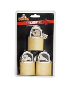 Brass Padlock - 3/KA -Iron - 50mm - Pack of 3 - 97031297