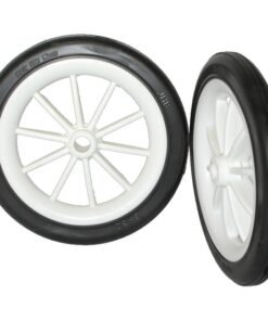 Plastic Spoked Wheels - Polypropylene - 130mm ? - (MOQ 250) - RATB130