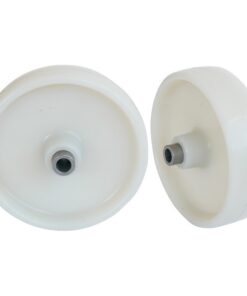Castor Replacement Wheel with Bush - Nylon - White - 100mm ? - Pack of 2 - N100 - MOQ 200