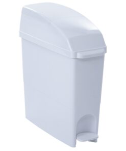 Sanitary Bin - Foot Pedal Operated - Pearl - White - 19L - SW_50