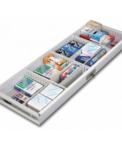 Pull Out Stationery Drawer - For Steel Bulk Filer - Mobile Shelving - Motorcraft Grey - POSD