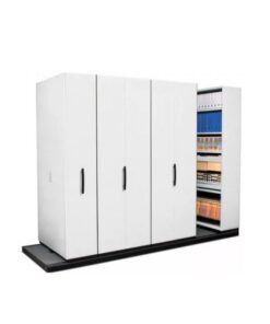 Steel Bulk Filer - Mobile Shelving - 14 Bay - 584 x 110 x 232 cm - Motorcraft Grey - 14BAY360