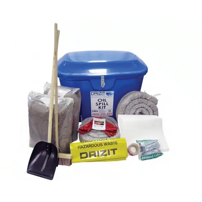 Spill Kit - Includes GRP Container - Oil - Blue - Absorbs 500L - SK40990