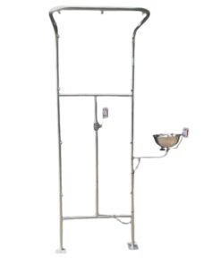 Double Column Safety Shower - Hand Operated Lever - 70 x 60 x 210 cm