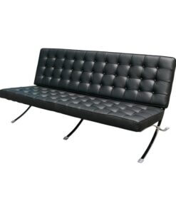 Three Seater Couch - Barcelona - Von Der Rohe - 3 Seater - Pleather - Colour Options