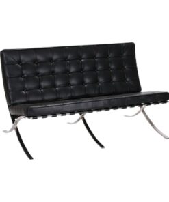 Two Seater Couch - Barcelona - Von Der Rohe - 2 Seater - Pleather - Colour Options