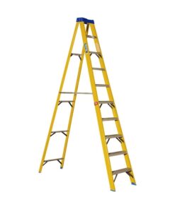 Partial Fibreglass Step Ladder - Single Sided - Industrial - 14 Steps - 4.2m