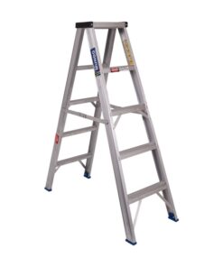 Aluminium Step Ladder - Double Sided - Domestic - 3 Step - 0.78m