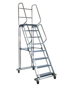 Mobile Safety Step Ladder - Mounty Rollstep - 15 Step - 4.60m High