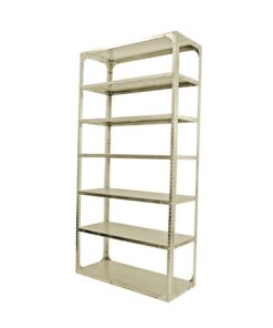 Bolted Shelving Steel Bay 7 Shelves - Uni-Angle - Seven Shelf Kit - Painted - 274.3 x 91.4 x 38.1 cm