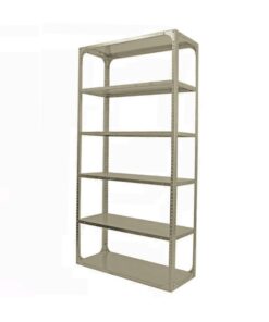 Bolted Shelving Steel Bay 6 Shelves - Uni-Angle - Six Shelf Kit - Painted - 213.4 x 91.4 x 45.7 cm