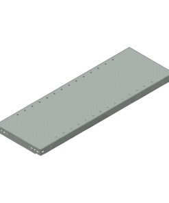 Bolted Shelving Steel Shelf - Uni-Angle - Galvanised - 91.4 x 45.7 cm