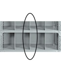 Bolted Shelving Steel Shelf Divider - Uni-Angle - Galvanised - 22.8 x 38.1 cm