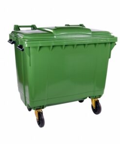 1100L Wheelie Bin - 4 Wheel - Bulk Bin - Plastic - Green