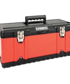 Kennedy Plastic Tool Box - Red - Removable Tray - 58.2 x 29.8 x 25.5 cm
