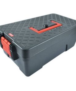 Kennedy Plastic Tool Box - 26 x 42 x 16 cm - Black & Red