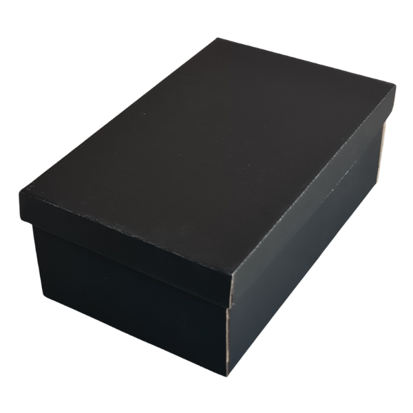 Base & Lid – Shoe Box – Black Kraft – 325 x 200 x 115mm