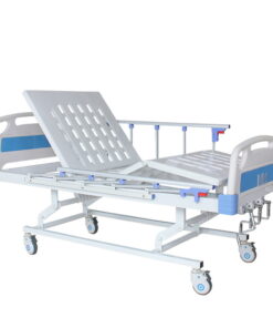 Three Crank Abs Hospital Bed With 4 Section 8cm Mattress