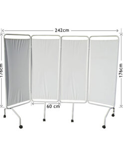 Bedside Screen 4 Fold (With Curtain) – BS4F