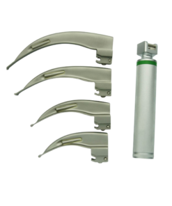 Laryngoscope Full Set – Fiber Optic- 4 Blade Set