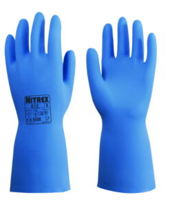 Chemical protective gloves Nitrex 612 XXL (11) nitrile, blue, pack of 10 pair